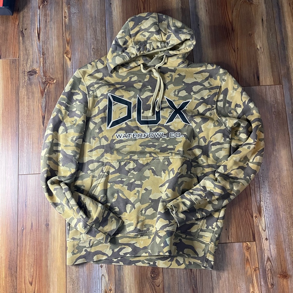 DUX Waterfowl Co. Camo Hunting Sweatshirt Medium M